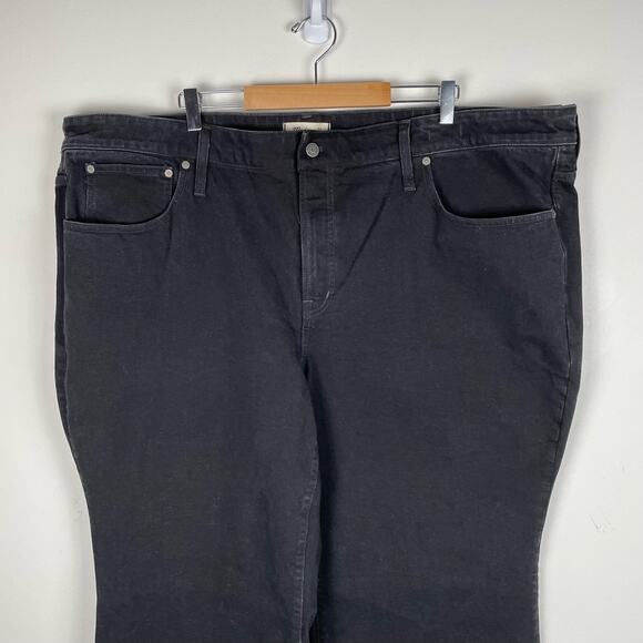 Madewell The Perfect Vintage Flare Jean Black Denim Size 26W Plus NWT - Picture 9 of 11